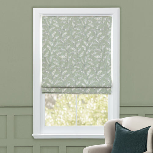 Floral Green M2M - Eildon Printed Cotton Made to Measure Roman Blinds Moss Voyage Maison