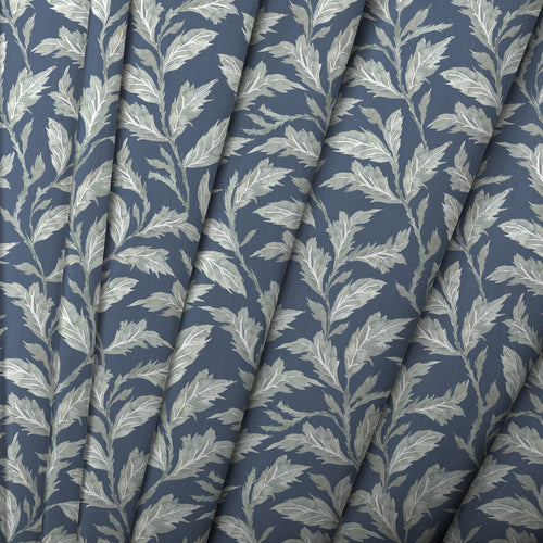 Floral Blue M2M - Eildon Printed Cotton Made to Measure Roman Blinds Navy Voyage Maison