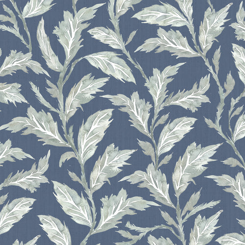 Floral Blue M2M - Eildon Printed Cotton Made to Measure Roman Blinds Navy Voyage Maison