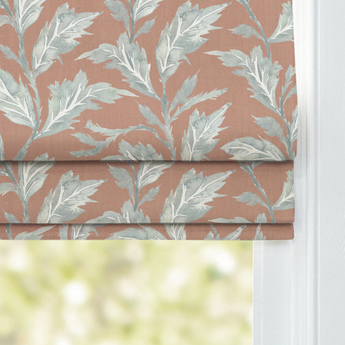 Floral Orange M2M - Eildon Printed Cotton Made to Measure Roman Blinds Rust Voyage Maison