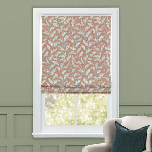 Floral Orange M2M - Eildon Printed Cotton Made to Measure Roman Blinds Rust Voyage Maison