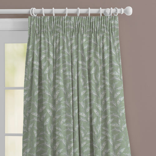 Floral Green M2M - Eildon Printed Made to Measure Curtains Moss Voyage Maison