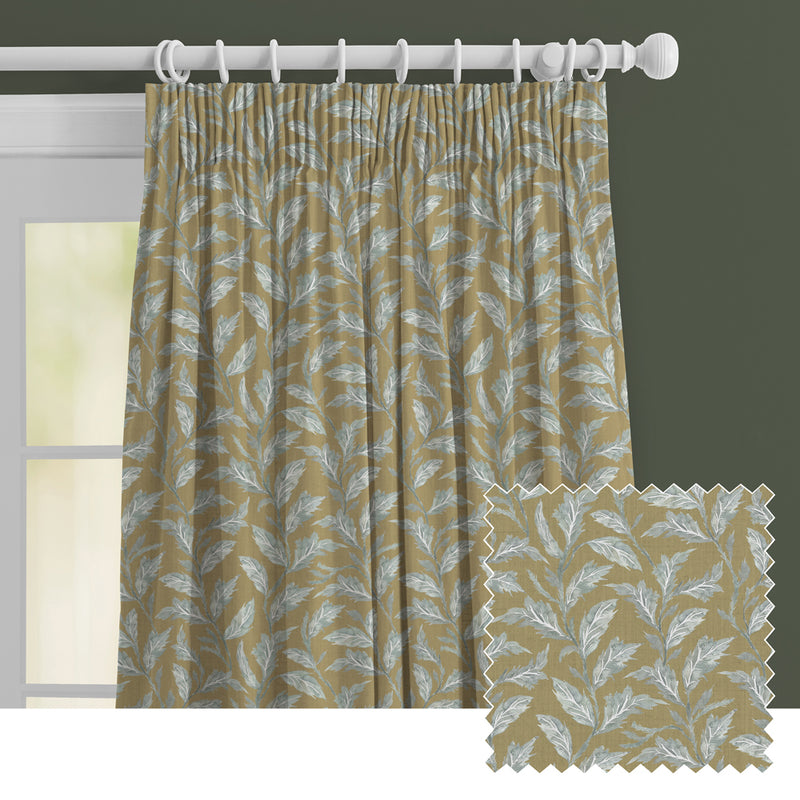 Floral Yellow M2M - Eildon Printed Made to Measure Curtains Mustard Voyage Maison