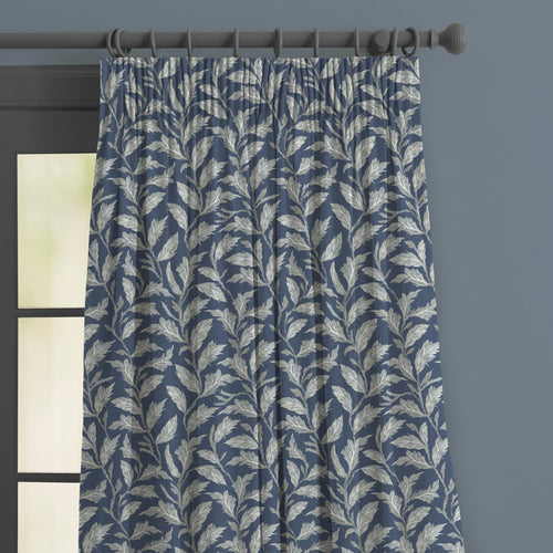 Floral Blue M2M - Eildon Printed Made to Measure Curtains Navy Voyage Maison