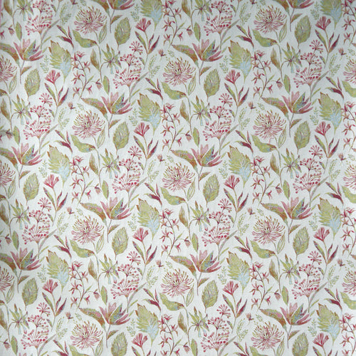 Floral Orange Fabric - Elder Woven Jacquard Fabric (By The Metre) Coral Voyage Maison