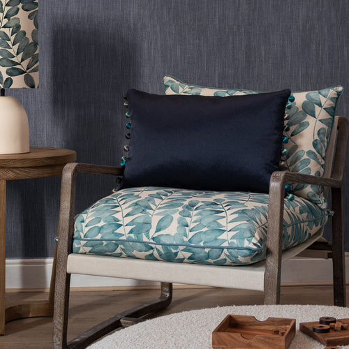 Floral Blue Furniture - Elias Solid Wood Rowan Chair Aqua Additions