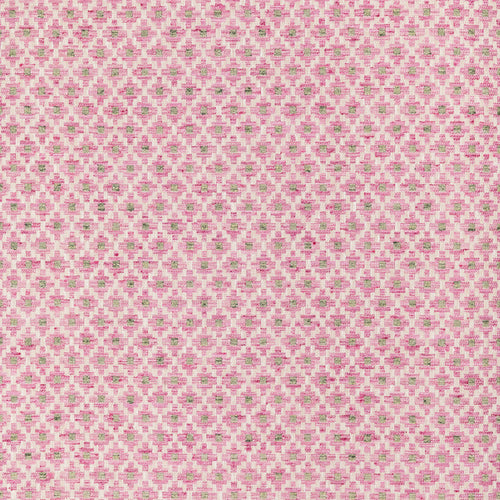 Check Pink Fabric - Elmore Woven Jacquard Fabric (By The Metre) Blossom Voyage Maison