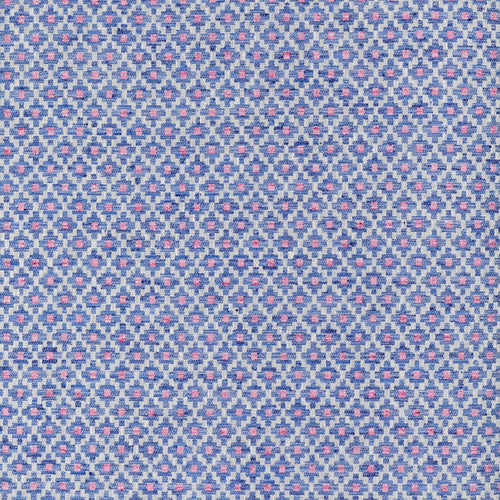 Check Blue Fabric - Elmore Woven Jacquard Fabric (By The Metre) Indigo Voyage Maison