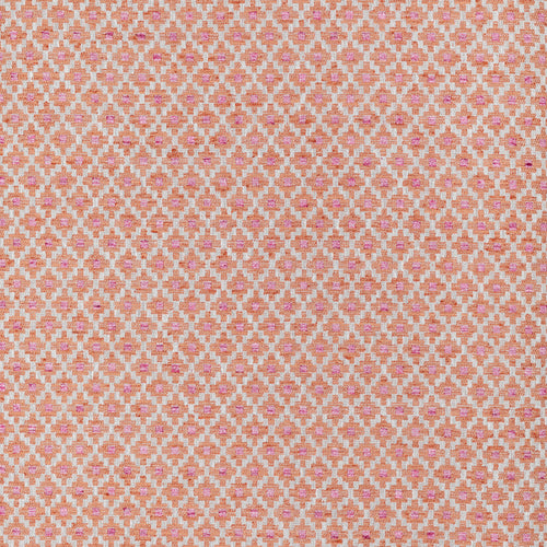 Check Orange Fabric - Elmore Woven Jacquard Fabric (By The Metre) Russet Voyage Maison