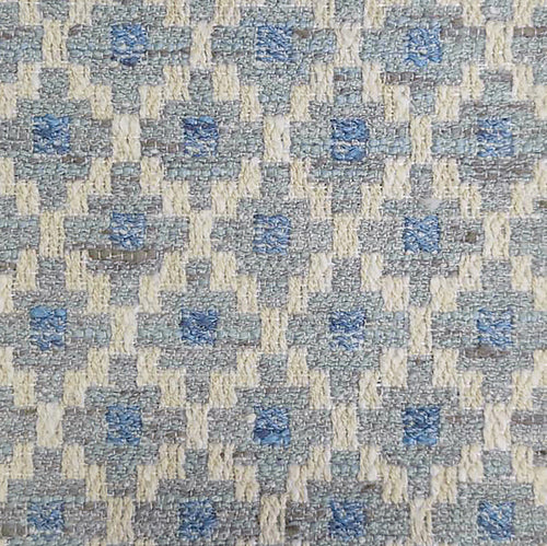 Geometric Grey Fabric - Elmore Woven Jacquard Fabric Steel Voyage Maison