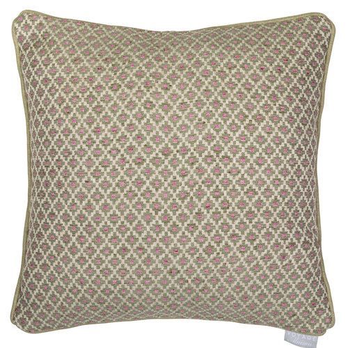 Geometric Green Cushions - Elmore Woven Feather Cushion Verde Voyage Maison
