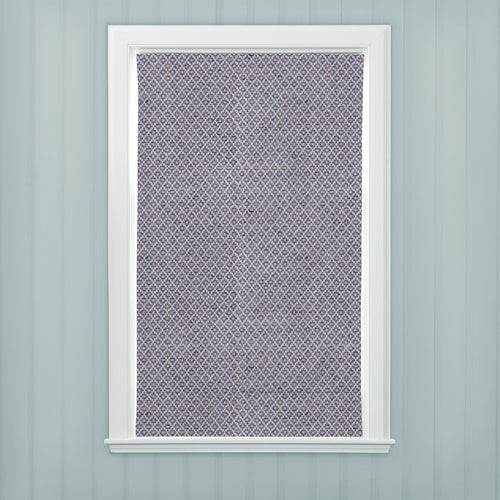 Check Blue M2M - Elmore Woven Jacquard Made to Measure Roman Blinds Default Voyage Maison