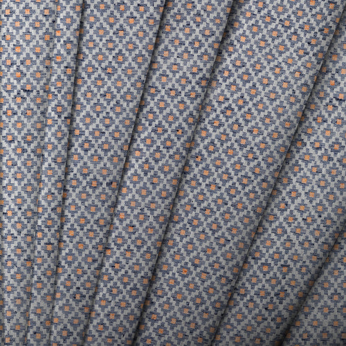 Check Blue M2M - Elmore Woven Jacquard Made to Measure Roman Blinds Default Voyage Maison