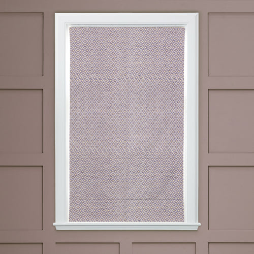 Check Purple M2M - Elmore Woven Jacquard Made to Measure Roman Blinds Default Voyage Maison