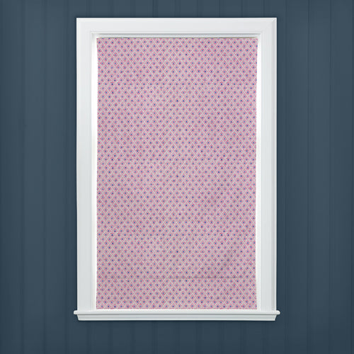 Check Pink M2M - Elmore Woven Jacquard Made to Measure Roman Blinds Default Voyage Maison