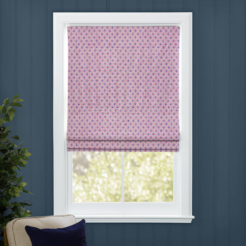 Check Pink M2M - Elmore Woven Jacquard Made to Measure Roman Blinds Default Voyage Maison