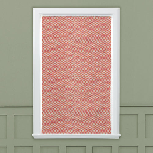 Check Red M2M - Elmore Woven Jacquard Made to Measure Roman Blinds Default Voyage Maison