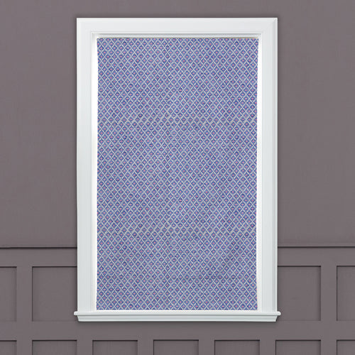 Check Blue M2M - Elmore Woven Jacquard Made to Measure Roman Blinds Default Voyage Maison