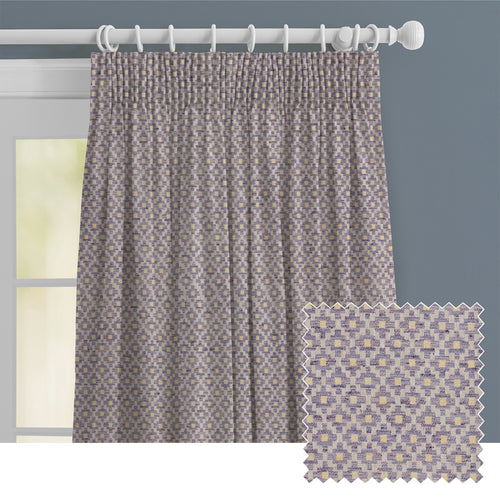 Check Purple M2M - Elmore Woven Jacquard Made to Measure Curtains Default Voyage Maison