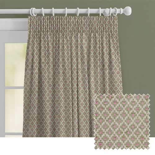 Check Blue M2M - Elmore Woven Jacquard Made to Measure Curtains Default Voyage Maison
