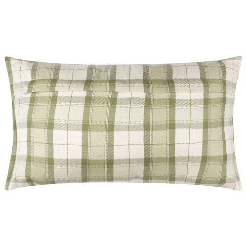 Check Green Cushions - Elowen Reversible Outdoor Cushion Cover Moss Voyage Maison