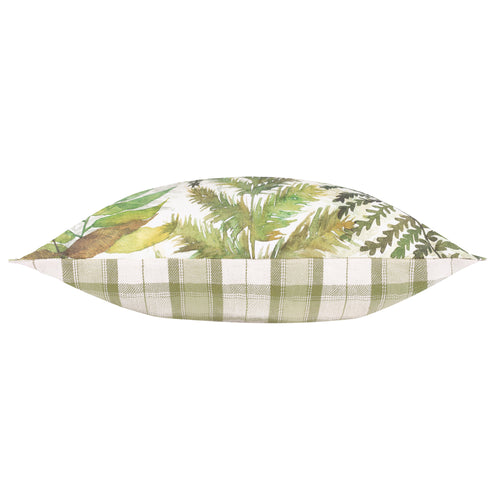 Check Green Cushions - Elowen Reversible Outdoor Polyester Filled Cushion Moss Voyage Maison
