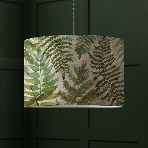 Floral Green Lighting - Elowen Eva Printed Lamp Shade Linen Voyage Maison