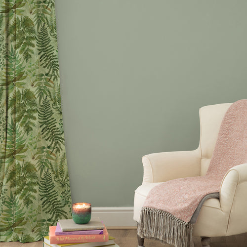Floral Green M2M - Elowen Printed Cotton Made to Measure Curtains Sage Voyage Maison