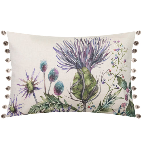 Voyage Maison Elysium Linen Feather Cushion in Violet