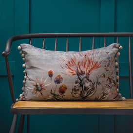 Voyage Maison Elysium Printed Feather Cushion in Amber