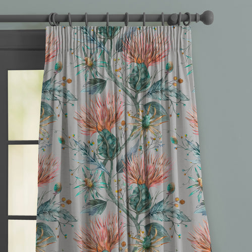 Floral Green M2M - Elysium Printed Made to Measure Curtains Sapphire Voyage Maison