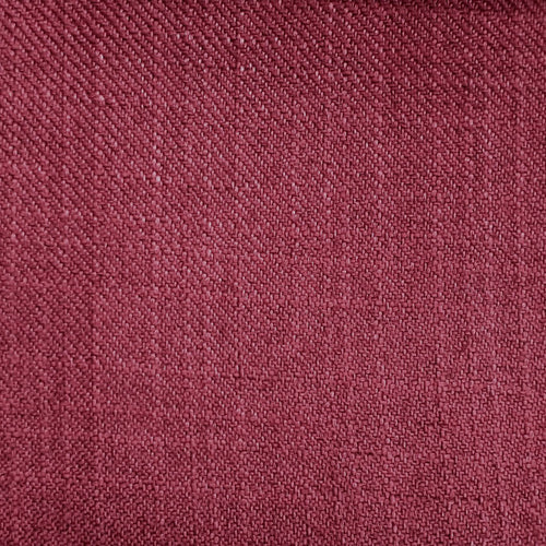 Plain Red Fabric - Emilio Textured Woven Fabric (By The Metre) Berry Voyage Maison