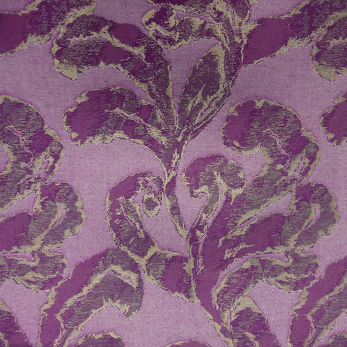  Purple Fabric - Emington Woven Jacquard Fabric (By The Metre) Damson Voyage Maison