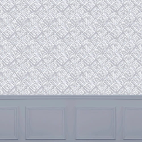 Abstract Grey Wallpaper - Emperor  1.4m Wide Width Wallpaper (By The Metre) Sapphire Voyage Maison