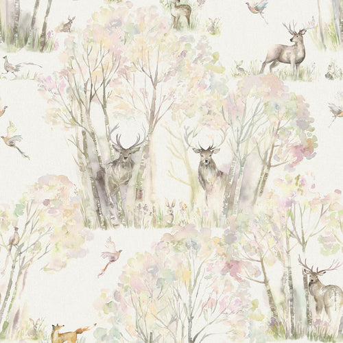  Samples - Enchanted Forest Printed Fabric Sample Swatch Multi Voyage Maison