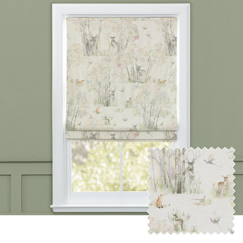 Animal Cream M2M - Enchanted Forest Printed Made to Measure Roman Blinds Default Voyage Maison