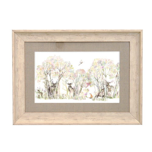 Floral Cream Wall Art - Enchanted Forest  Framed Print Birch Voyage Maison