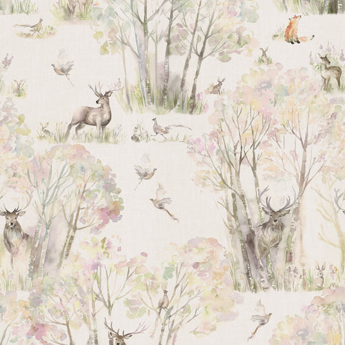 Animal Cream Wallpaper - Enchanted  1.4m Wide Width Wallpaper (By The Metre) Linen Voyage Maison