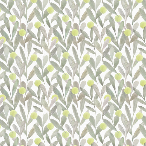 Floral Green Fabric - Enso Printed Cotton Fabric (By The Metre) Sage Voyage Maison