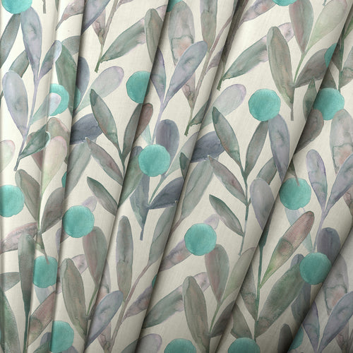 Floral Blue M2M - Enso Printed Cotton Made to Measure Roman Blinds Aqua Voyage Maison