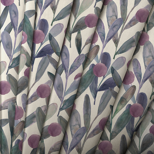 Floral Purple M2M - Enso Printed Cotton Made to Measure Roman Blinds Violet Voyage Maison