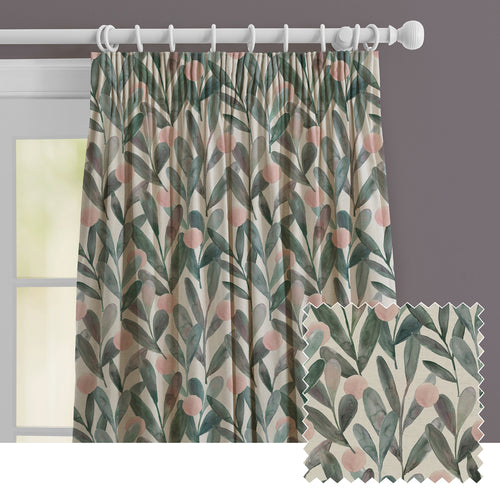 Floral Grey M2M - Enso Printed Made to Measure Curtains Granite Voyage Maison