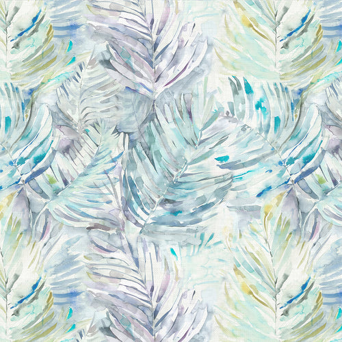 Floral Blue Fabric - Equador Printed Cotton Fabric (By The Metre) Pacific Voyage Maison