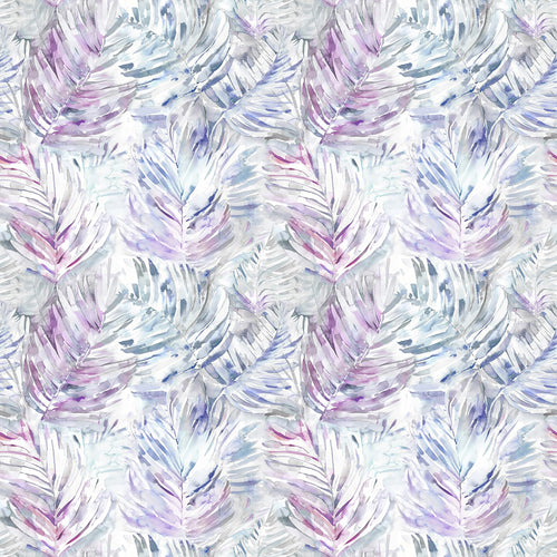 Voyage Maison Equador Printed Cotton Fabric Remnant in Violet