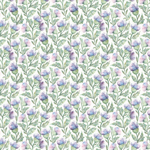 Voyage Maison Ettrick Printed Cotton Fabric Remnant in Heather Cream