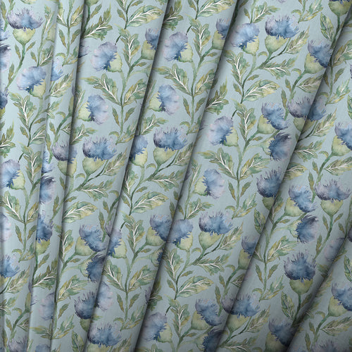 Floral Blue M2M - Ettrick Printed Cotton Made to Measure Roman Blinds Bluebell Voyage Maison