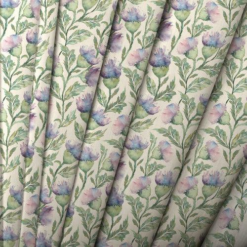 Floral Purple M2M - Ettrick Printed Cotton Made to Measure Roman Blinds Heather Voyage Maison