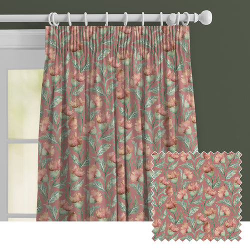 Floral Orange M2M - Ettrick Printed Made to Measure Curtains Rust Voyage Maison