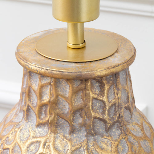 Geometric Gold Lighting - Evanora  Lamp Base Gold/Whitewash Voyage Maison