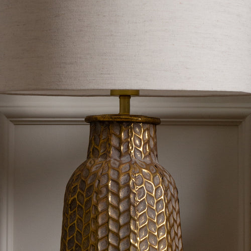 Geometric Gold Lighting - Evanora  Lamp Base Gold/Whitewash Voyage Maison